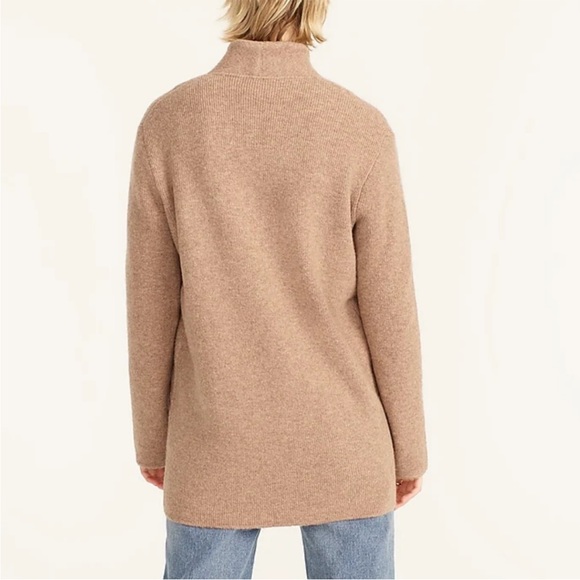 NWT J.Crew Cocoon Sweater Blazer color: Hthr Mushroom - Picture 3 of 12